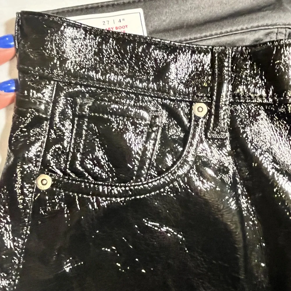 GAP Women's Shiny Black Boot Cut Jeans - Picture 6 of 8